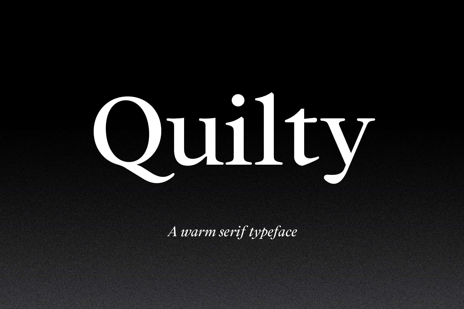 Quilty Extra Bold - All Caps